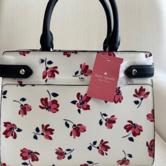 Kate Spade NWT Madison "Staci Tea Garden Toss" Satchel - Picture 3 of 7